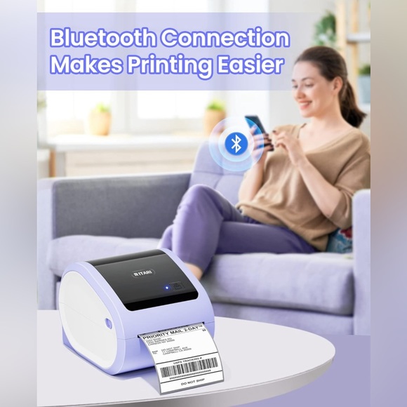Bluetooth Shipping Label Printer Wireless Thermal. Package, Business, Mail, Ship - Picture 5 of 5